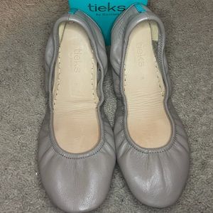 Tieks Taupe size 8 with box